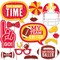 Big Dot of Happiness The Big Game - Red and Yellow - Football Party Photo Booth Props Kit - 20 Count